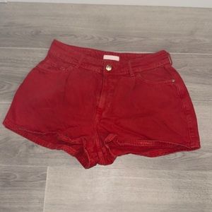 River Island Red Denim Shorts